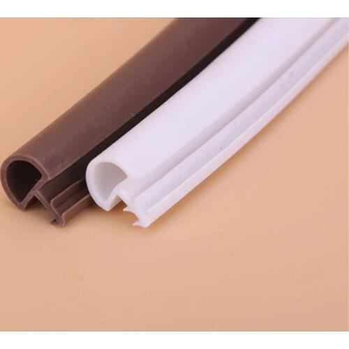 5*12mm 6M PVC Wooden Door Crash Bar Article Window Doors And Windows Sealing Trip Windproof Card Slot 20 different size
