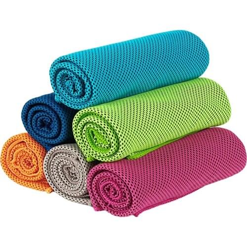6 Pack Cooling Towel Soft Breathable Ice Sports Towel Absorbent Fast Drying Towels for Yoga Sport Workout Fitness