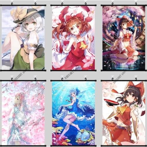 5D DIY Diamond Painting Anime Touhou Project Gensokyo Anime Pictures Diamond Embroidery Full Square Mosaic Sale Home Decoration