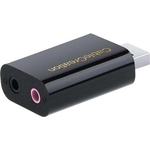 USB to 3.5mm Jack Audio Adapter,External USB Stereo Sound Card with 3.5mm Headset and Microphone Jack for Windows,Mac