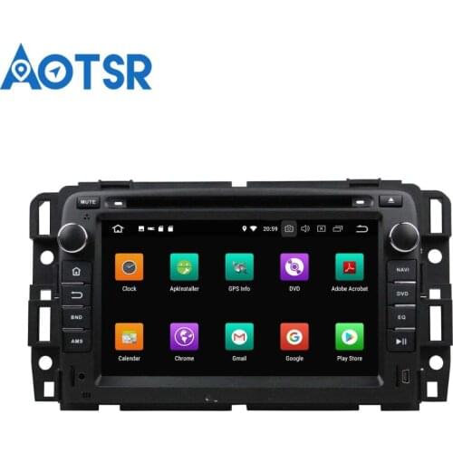 Aotsr Android 8.0 7.1 GPS navigation Car NO DVD Player For GMC Yukon/Tahoe 07-12 multimedia radio recorder 2 DIN 4GB+32GB