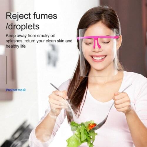 Face Sheild Safe Kitchen Cooking Oil-proof Transparent Mask Adjustable Shrinkable Novel Kitchen Cooking Tools Specialty Tools