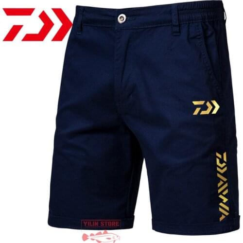 Daiwa Fishing Pants Cotton Cargo Shorts Breathable Soft Solid Spring Summer Daiwa Fishing Clothing Outdoor Camping Sport Shorts