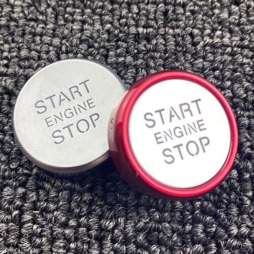 8K0905217 For AUDI Q5 A4 B8 A5 S5 RS5 Red Chrome Start Stop Engine Switch Button Cover Cap Ignition Switch Button Cover