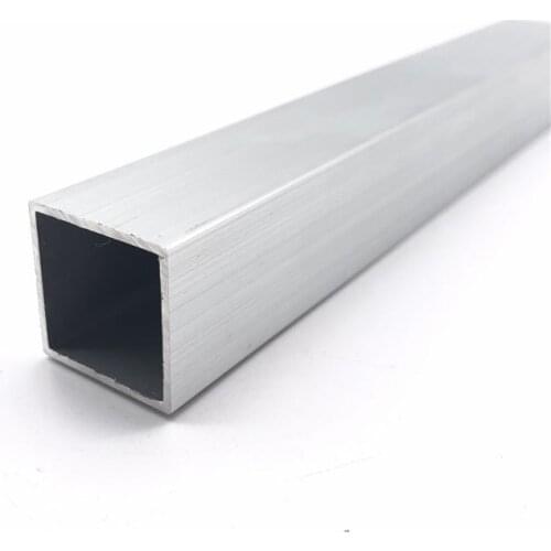 20mm*20mm*1mm square tube aluminum alloy hollow pipe rectangle straight duct vessel 100/200/300/400/500/550mm length