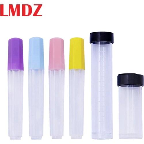 LMDZ 2pcs/bag Felting Needle Storage Box Plastic Portable Sewing Box Knitting Needle Organizer Box DIY Multi-function Bottle