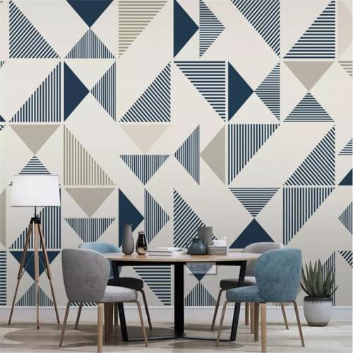 Custom Wall Paper 3D Nordic Geometric Mural Wallpapers for Living Room Bedroom Walls Modern Abstract 3D Wall Papers Home Decor