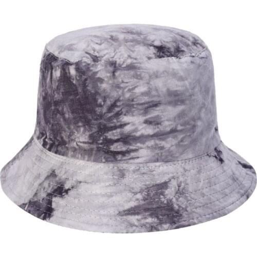 New Summer Sun Hats Women Bucket Hat Reversible Visor Basin Cap Men Double Side Tie-dyed Panama Outdoor Travel Fisherman Hat M46