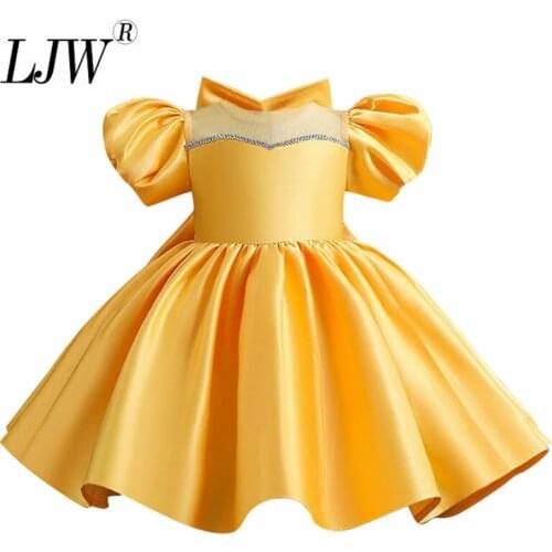 New Fashion MuLtilayer Sequin Dress Of Euramerican girl Wedding Party Bowknot Princess Dress On back Host Performs Formal Attire