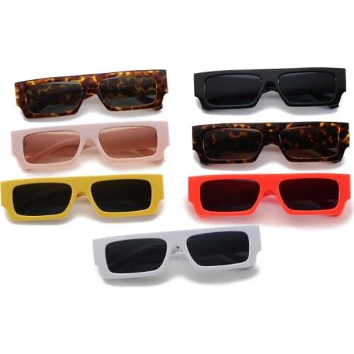 New summer trend box sunglasses women fashion flat-top glasses personality colorful sunglasses driving shopping sunglasses