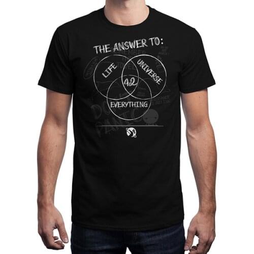 The Answer Is: Cool Hitchhikers Guide to the Galaxy Mens T-Shirt