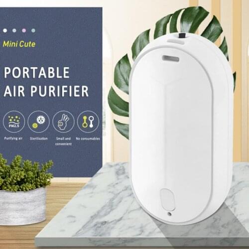 Portable Hanging Neck Air Purifier Negative ion mini portable necklace purifier to remove haze formaldehyde