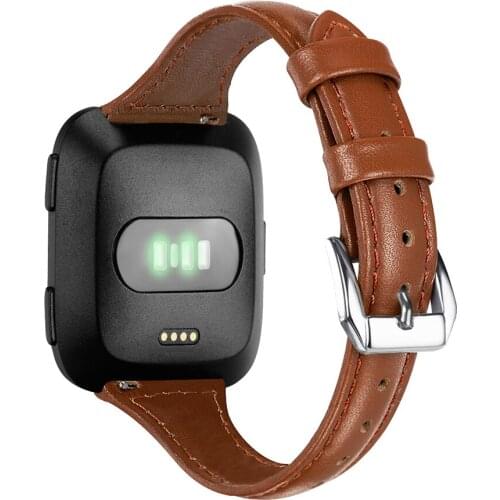Wristband Strap Bracelet For Fitbit Versa Leather Strap Replacement Accessories For Fitbit Versa Smart Watch