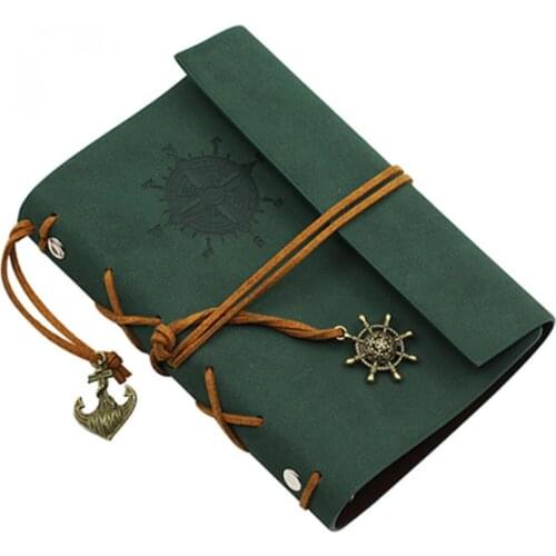 Retro Faux Leather Cover Notebook Journal Diary Blank String Nautical Replaceable Stationery Gift Traveler Journal Simple