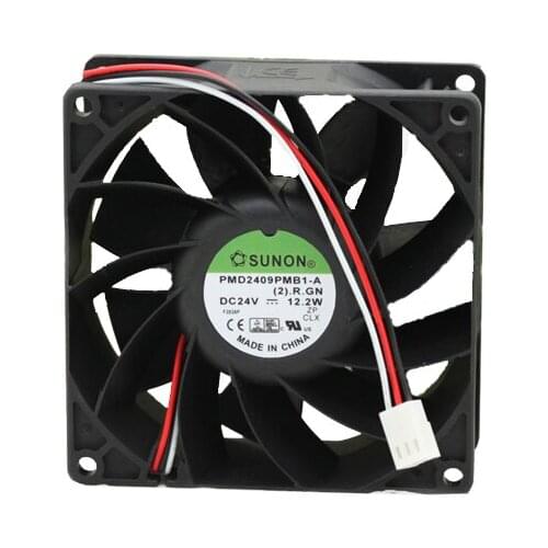 SUNON PMD2409PMB1-A DC 24V 12.2W 9.2CM 92*92*38MM 9238 inverter Cooling fan