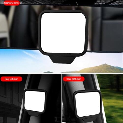 Universal Car Rear View Mirror Wide-angle Blind Spot Mirror B Pillar Rear Seat Auxiliary Observation Mirror Safety Driving