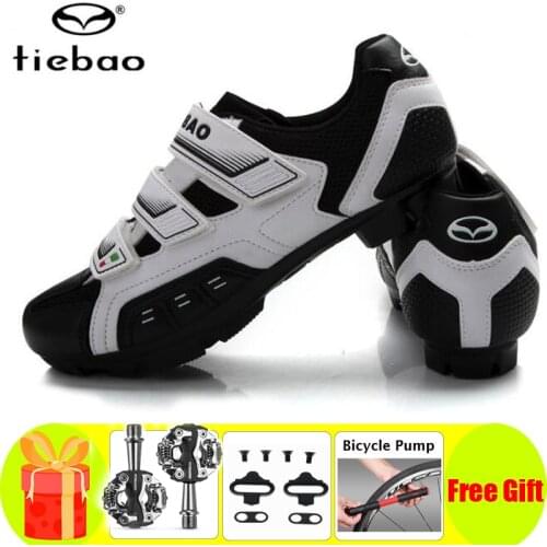 Tiebao Cycling Shoes Sapatilha Ciclismo Mtb SPD Pedals Set Men Sneakers Women Self-locking Breathable Chaussures Vtt Homme Shoes