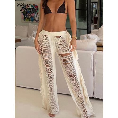 Женские брюки широкие Whatiwear China At AliExpress