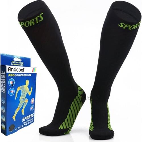 YISHENG Medical Plantar Fasciitis Socks for Varicose Veins Men Women Compression Stockings Knee High Socks
