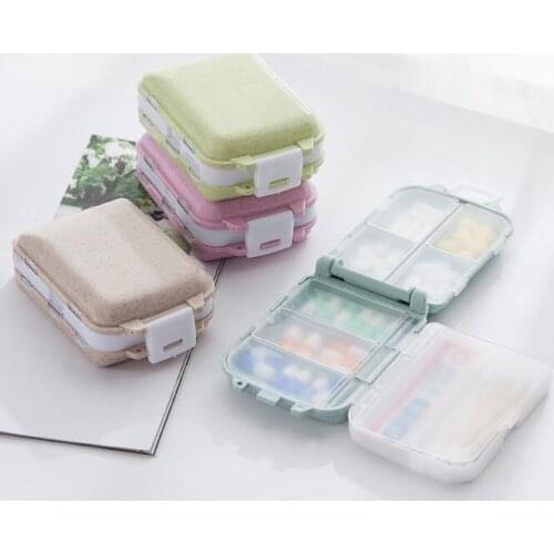 1PC Portable Mini Pill Case Medicine Boxes 3 Grids Travel Home Medical Drugs Tablet Empty Container Home Holder Cases OK 0879