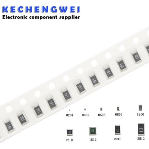 100Pcs 1206 SMD resistor 0R ~ 10M 1/4W 0 1 10 100 150 220 330 ohm 1K 2.2K 10K 100K 0R 1R 10R 100R 150R 220R 330R