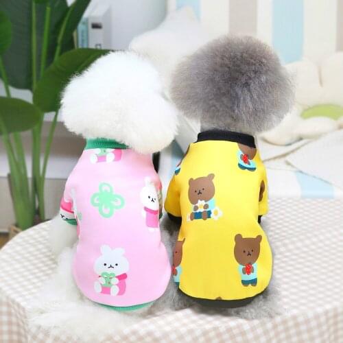 2021 Four Seasons Two Legged Pet Sweater Bear Rabbit Design Dog Clothes Ice Cream Pet Supply Dog Coat For Chihuahua