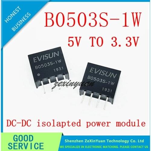 5PCS 10PCS 20PCS B0503S-1W B0503S SIP-4 NEW DC/DC power module 5V to 3.3V