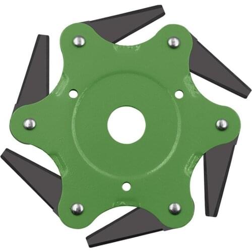 6 Blades Grass Trimmer Head 65Mn Brush Cutter Weed Brush Cutting Head Easy Cutting Garden Power Tool Accessories for Lawn Mower