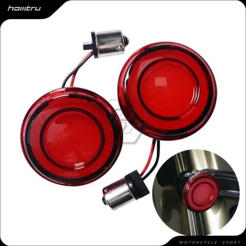 Motorcycle Bullet Style LED Rear Turn Signal Conversions Case for Harley Touring Softail Dyna Sportster XL883 XL1200