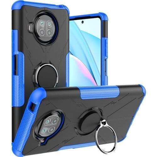 For Xiaomi Mi 10T Lite 5G Case Luxury Armor Shockproof Phone Cases for Xiaomi 10T Lite 5G Car Magnetic Ring Silicone Bumper Case