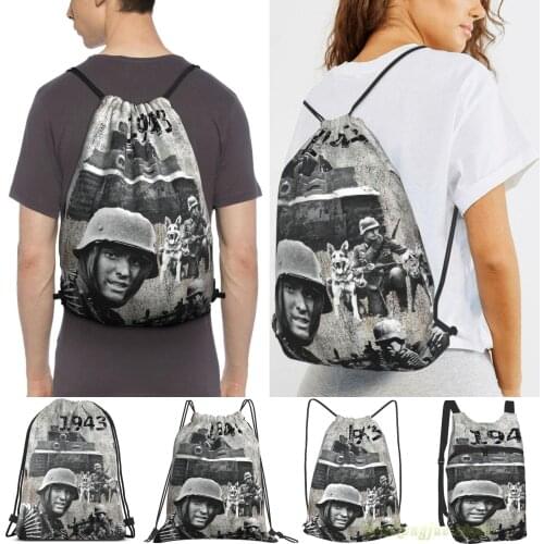 1943 German War World War 2 Men Outdoor Travel Gym Bag Waterproof Drawstring Backpack Women Fitness Swimming Bag