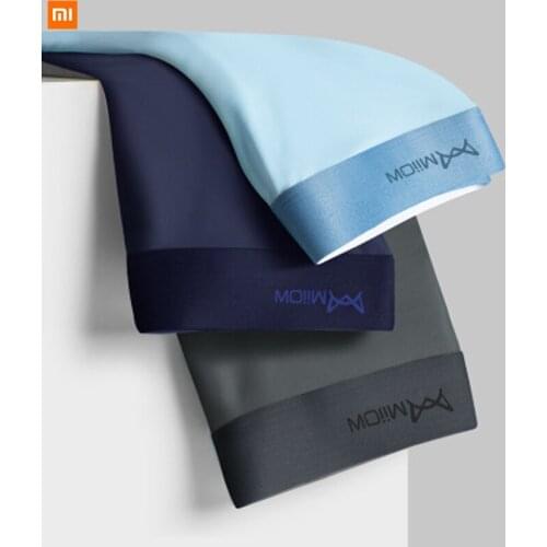 Xiaomi youpin Mens AAA antibacterial underwear graphene ice silk seamless boxer shorts brand breathable bottoms