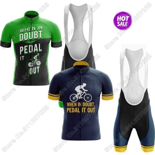 2021 Pedal It Out - Mens Cycling Jersey Set Cycling Clothing Summer Road Bike Suit Bicycle Bib Shorts MTB Wear Maillot