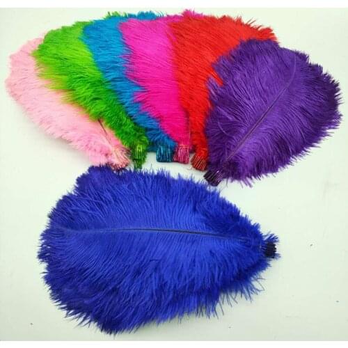 The New 50pcs/lot High Quality Ostrich Feather 35-40cm/14-16inch Jewelry Home Craft Diy Party Dancers Plume Plumas
