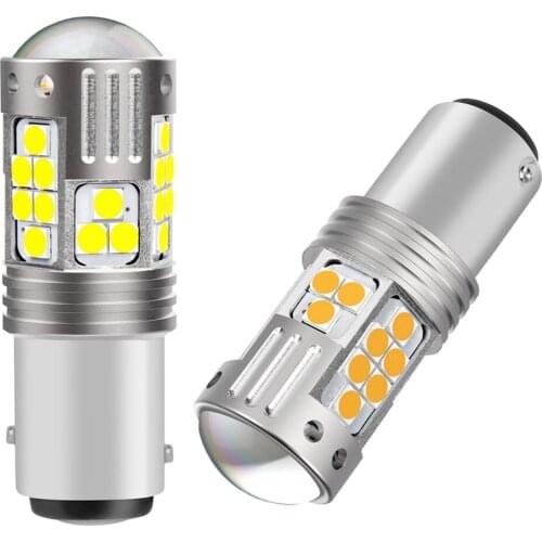 2Pcs New 1157 BAY15D P21/5W Super Bright 3030 LED Car Tail Brake Bulbs Turn Signals Auto Rear Parking Lamp Daytime Running Light