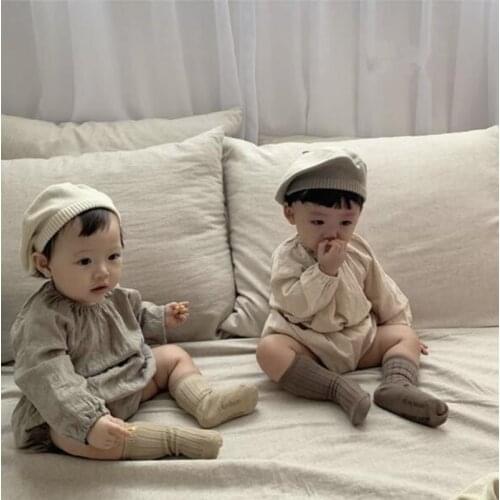 Infant Girls Clothes Set Puff Sleeve Blouse and Bloomer 2 pcs 2020 Baby Girls Clothes Little Plaid Toddler Girls Suit