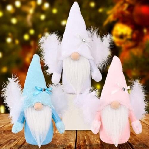 Holiday Gnome Handmade Angel Swedish Tomte Christmas Elf Decoration Ornaments Farmhouse Kitchen Decor wholesales