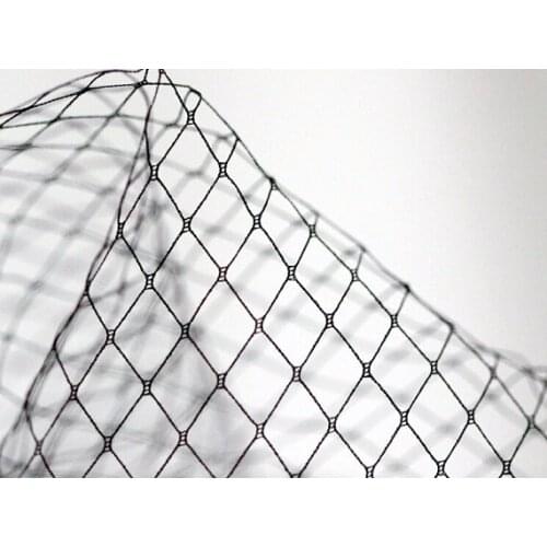1 Yard Black Diamond Lattice Mesh,Mesh Fabric, Stiff Checks Mesh For Veil, ws1037