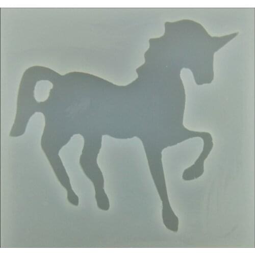 DIY Unicorn Shape Silicone Pendant Phone Decorating Mould For Epoxy Resin with Real Flower Herbarium Jewelry Making Tools C010