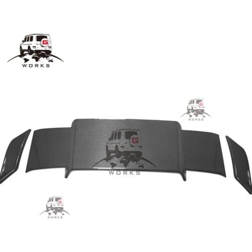 W463A Roof Spoiler with LED KO Style for G-Class W464 2019 Rear Wing Carbon Fiber or PU