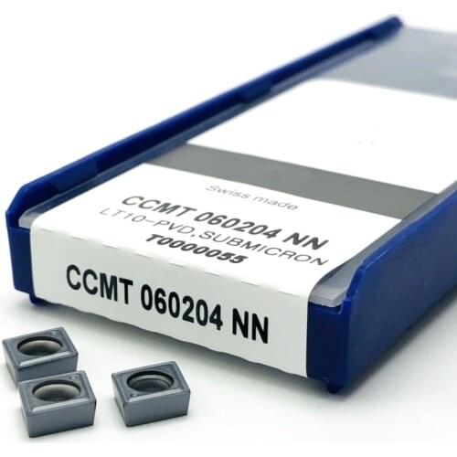 CCMT 060204 NN LT10 carbide blade CNC turning tool diamond inner hole turning blade stainless steel special turning tools ccmt