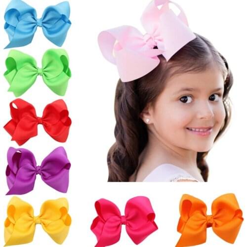 15 Bright Colors Bowknots Baby Girl Kids Supreme Headband Bebe Infant Headbands Girls Hair Clip Accessories Headwear Hairpins