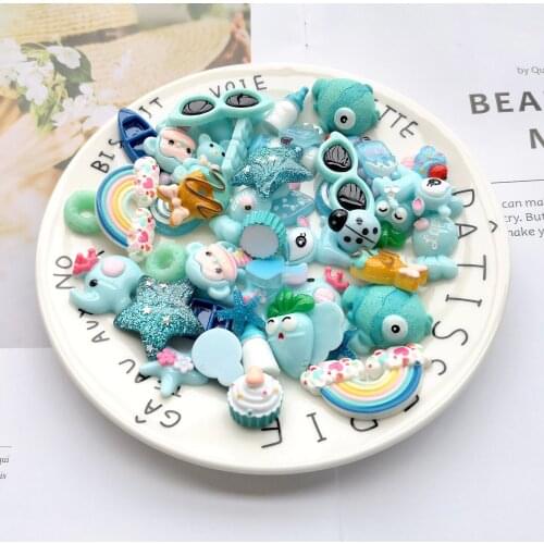 30Pcs Candy/Chocolate/Cake Anime Resin Miniatures Toys DIY Crafts Phone Shell Patch Arts Kids Hair Kawaii Accessories Toy