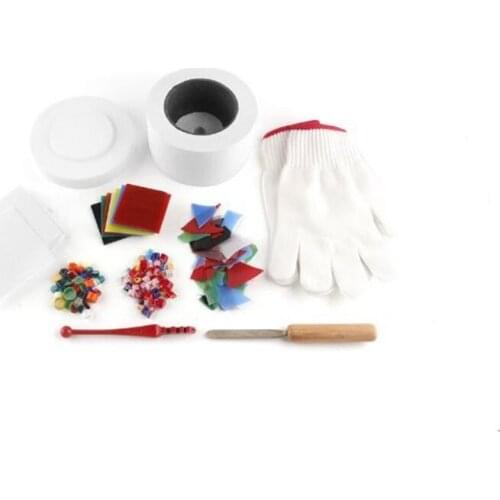 9pcs/Set Professional Small Microwave Kiln Kit For DIY Jewelry Glass Fusing