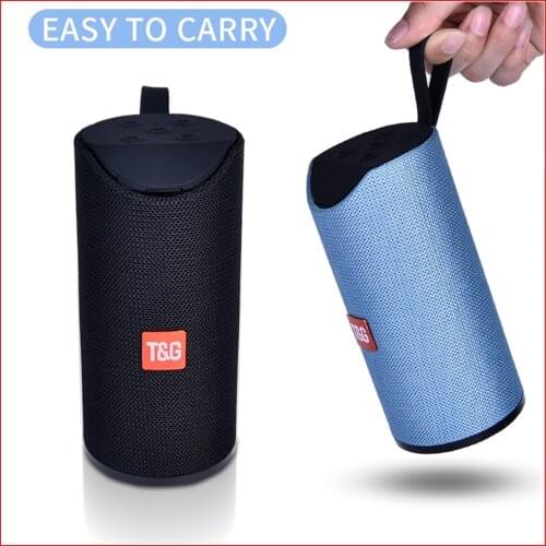 T&G Bluetooth Speaker Portable Outdoor Boombox Wireless Mini Column 3D 10W Stereo Bass subwoofer Music Support FM radio TF Card