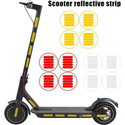 Scooter Decorative Sticker Electric Motorcycle Reflective Sticker Strip Reflective Light Sticker For Xiaomi M365