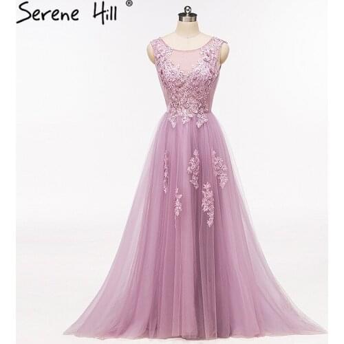 Sexy Sheer Beaded Sequins Dubai Prom Dresses 2020 New Fashionable Low Back Long Evening Gown Longo Real Picture BHA2070