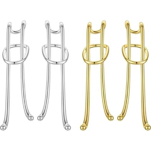 Long Earrings Retro Ear Hooks Exaggerated Ear Clips Niche No Pierced Earrings