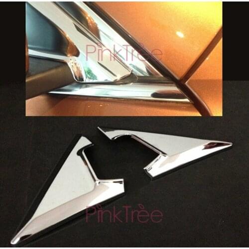 For Nissan X-trail 2014 2015 2016 2017 2018 Chrome Front Window Triangle Trim Cover Decoration Car SUV Styling Accessories