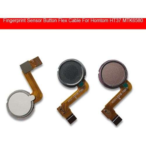Home Button Fingerprint Sensor Flex Cable For Homtom HT37 MTK6580 Menu Return Key Touch Sensor Flex Ribbon Replacement Parts